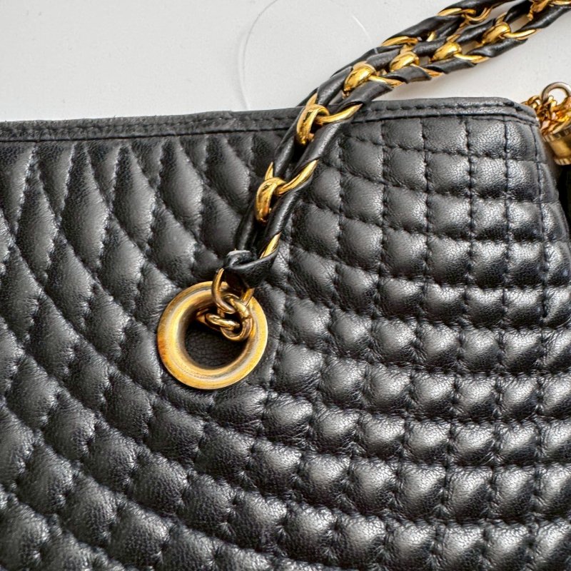 ✨#全往最低 Bally 黑色超軟包身雙鏈肩背包-8