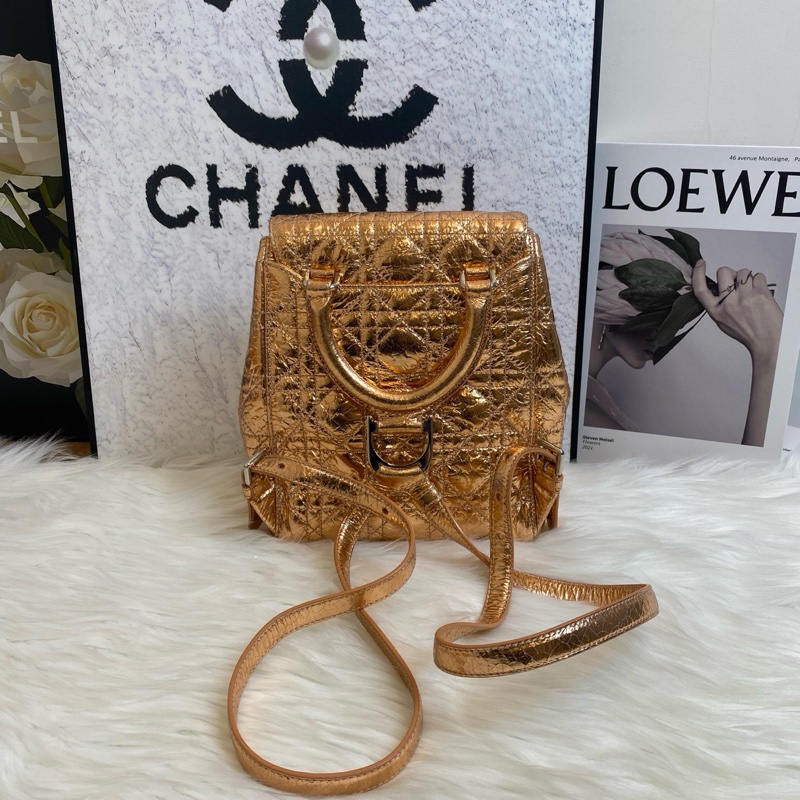 【95%新 Dior肩背包 Stardust金屬爆裂紋✨ 全網最低價!】-3