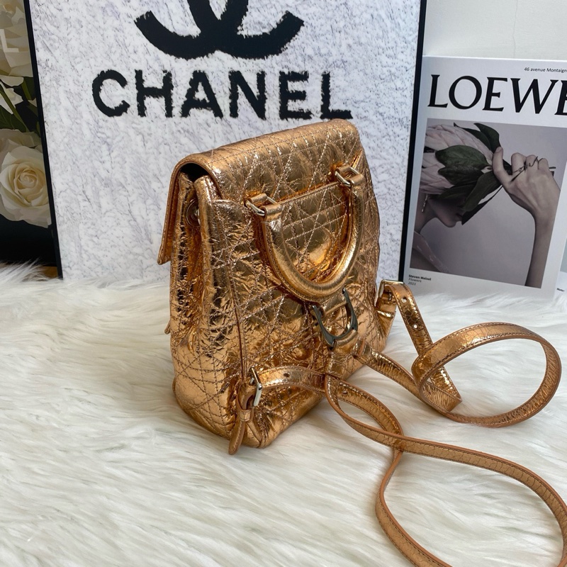 【95%新 Dior肩背包 Stardust金屬爆裂紋✨ 全網最低價!】-5