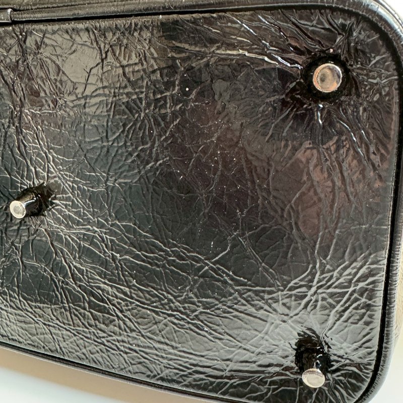 ✨全網最低🎉復古款 BURBERRY 黑色格紋經典手提包-12