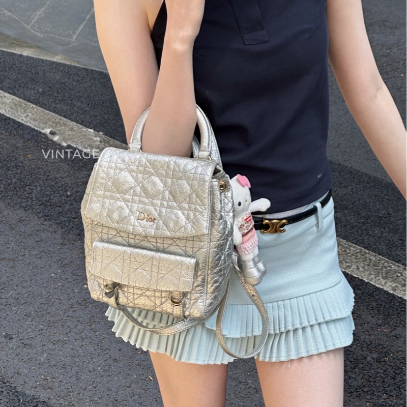 【95%新 Stardust Dior肩背包 絕版銀色✨ 全網最低價！】-0