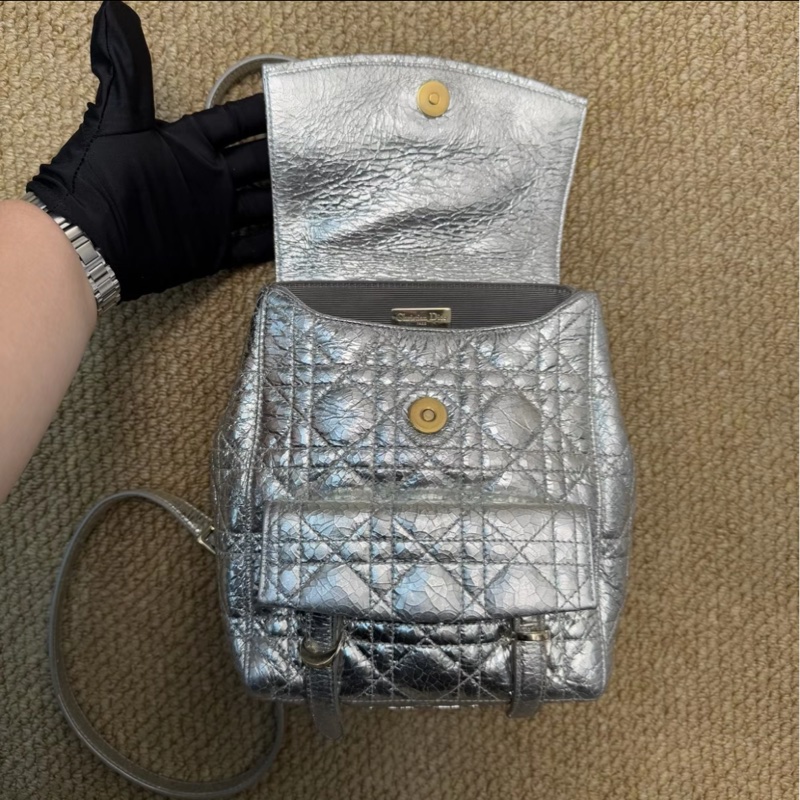 【95%新 Stardust Dior肩背包 絕版銀色✨ 全網最低價！】-8