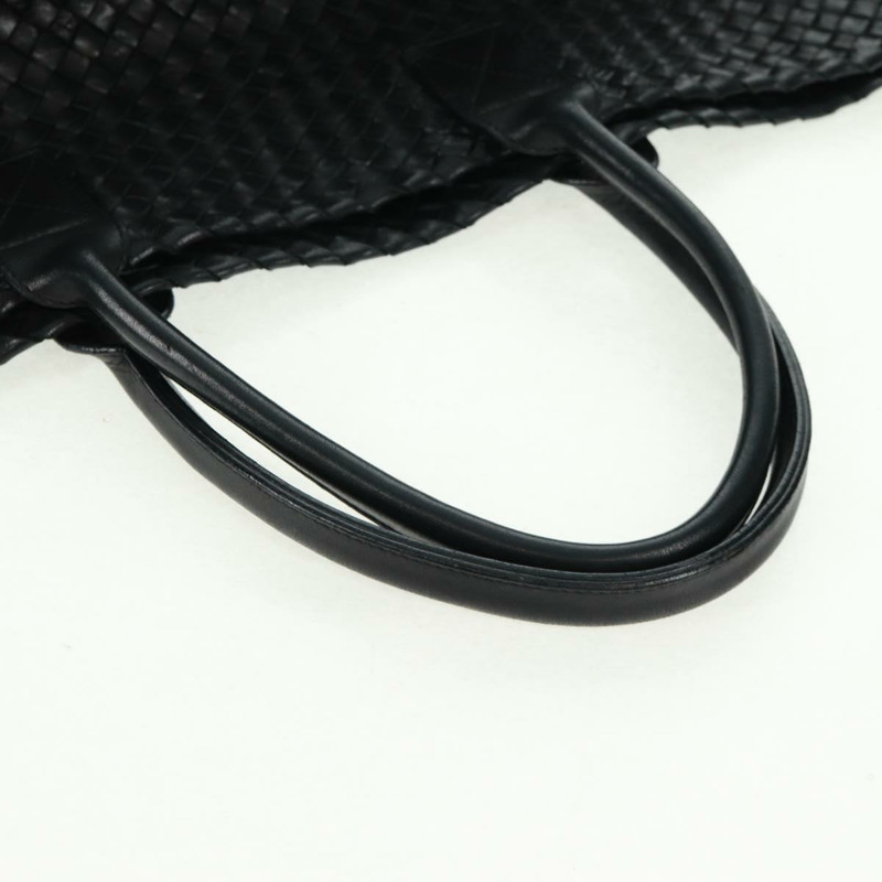 【日本直送】BOTTEGA VENETA INTRECCIATO Cabas MM 手提包，黑色真皮，正品 yk20169V-6