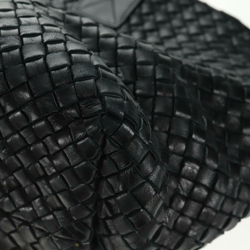 【日本直送】BOTTEGA VENETA INTRECCIATO Cabas MM 手提包，黑色真皮，正品 yk20169V-13