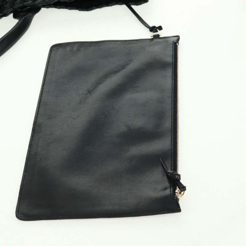 【日本直送】BOTTEGA VENETA INTRECCIATO Cabas MM 手提包，黑色真皮，正品 yk20169V-19