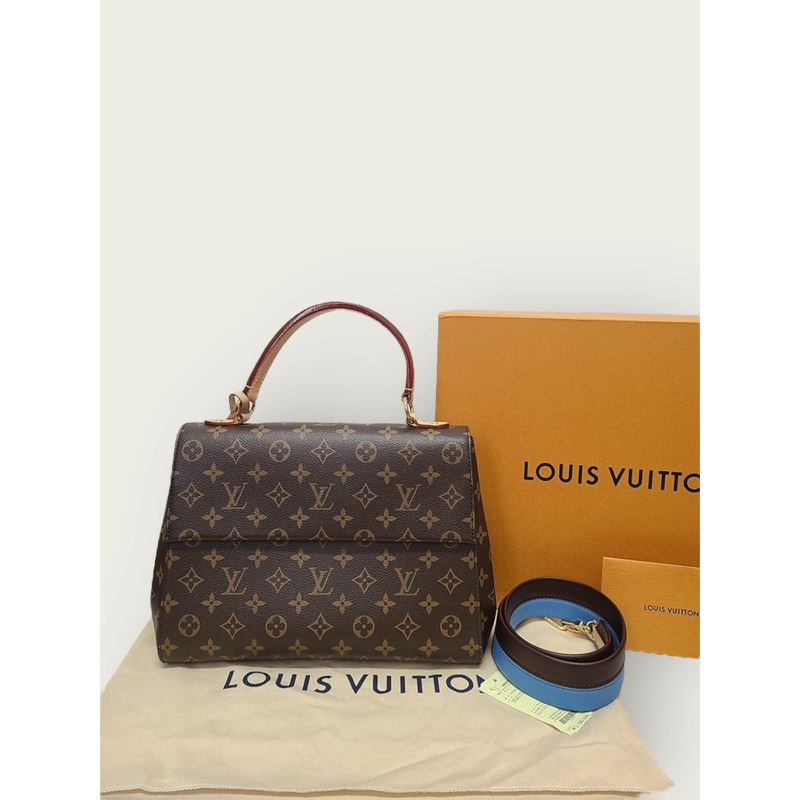 【包稅】LOUIS VUITTON Monogram Canvas Glacier Blue Cluny Shoulder Bag MM-7