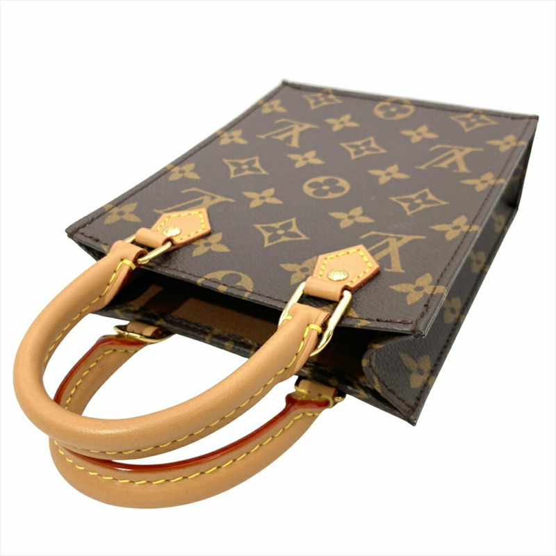 路易威登 Petite Sac Plat 單肩包，Monogram 帆布，M69442，棕色，RFID，女士-4