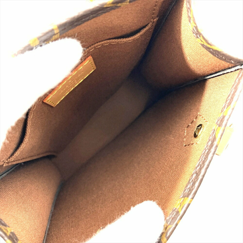 路易威登 Petite Sac Plat 單肩包，Monogram 帆布，M69442，棕色，RFID，女士-7