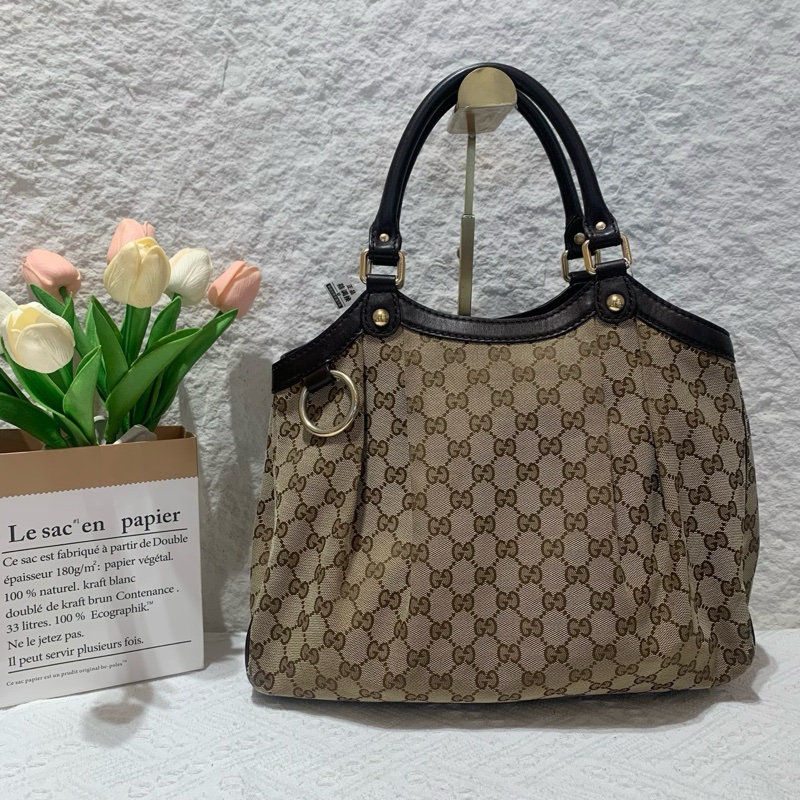 【90%新 林志玲的逼格 小S的價格 Gucci Tote 老花✨ 全網最低價！】-1