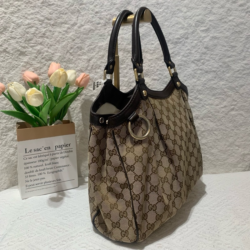 【90%新 林志玲的逼格 小S的價格 Gucci Tote 老花✨ 全網最低價！】-4