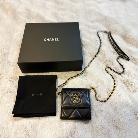 CHANEL 19 mini 迷你包 卡片零錢 鏈條包 可愛包