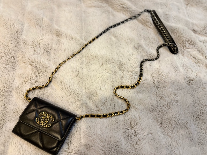 CHANEL 19 迷你包 小廢包 卡片零錢 鏈條包-1