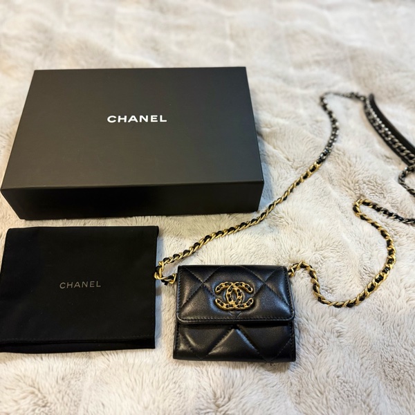 CHANEL 19 迷你包 小廢包 卡片零錢 鏈條包-12