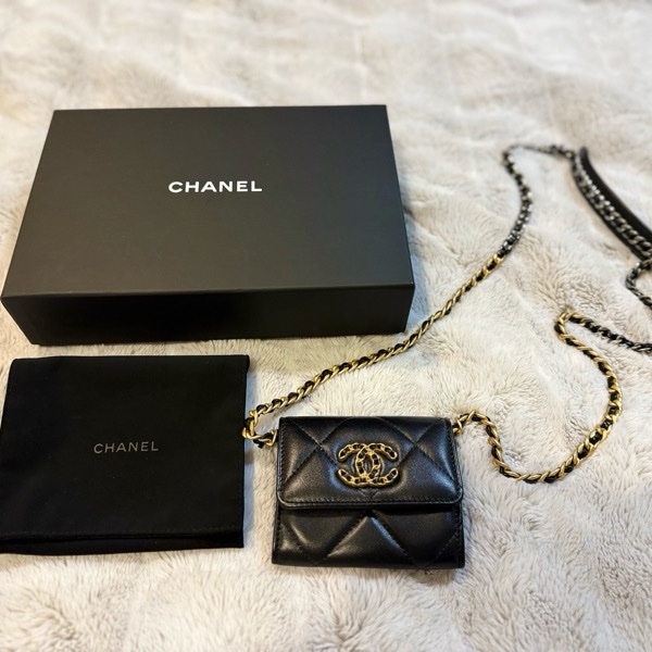 CHANEL 19 迷你包 小廢包 卡片零錢 鏈條包-13