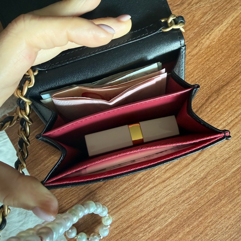 CHANEL 19 mini 迷你包 卡片零錢 鏈條包 可愛包-13