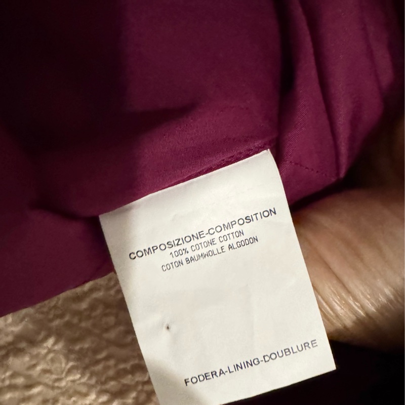 《新歡舊愛》全新正品YSL聖羅蘭 紫紅色 休閒款短版衬衫 S/M可穿-3