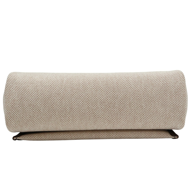 米色帆布 棕色牛皮 Herbag Zip 20 Mini 肩背包 W刻 銀扣【HERMES 愛馬仕】-4