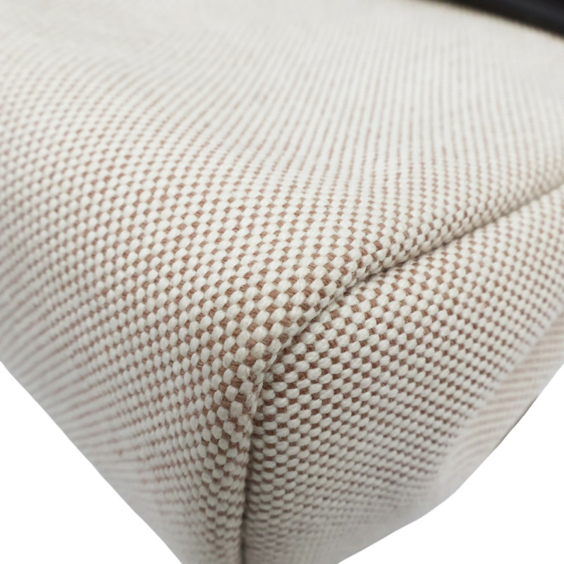 米色帆布 棕色牛皮 Herbag Zip 20 Mini 肩背包 W刻 銀扣【HERMES 愛馬仕】-6