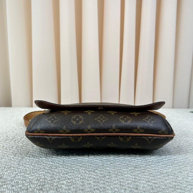 LV路易威登 老花橫版王菲包 經典款 容量適中 日常通勤、休閒百搭 老花手提單肩包-4