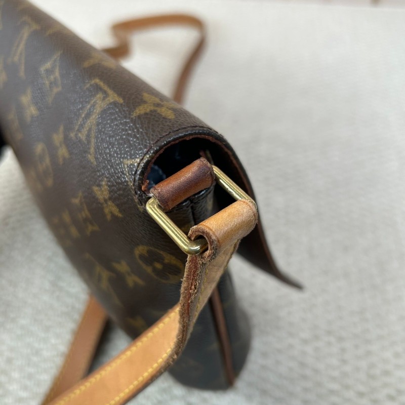 LV路易威登 老花橫版王菲包 經典款 容量適中 日常通勤、休閒百搭 老花手提單肩包-18