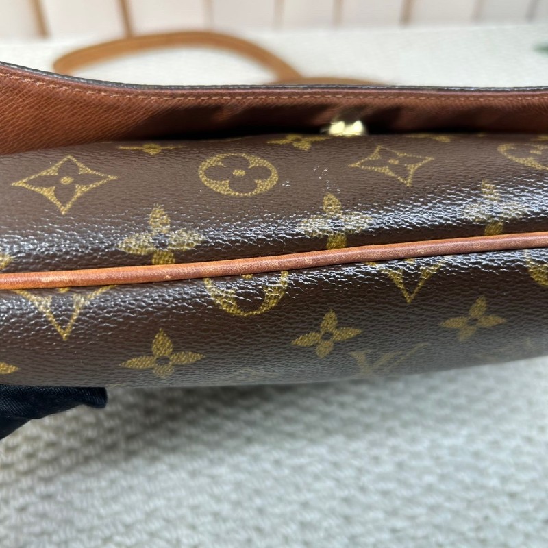 LV路易威登 老花橫版王菲包 經典款 容量適中 日常通勤、休閒百搭 老花手提單肩包-20