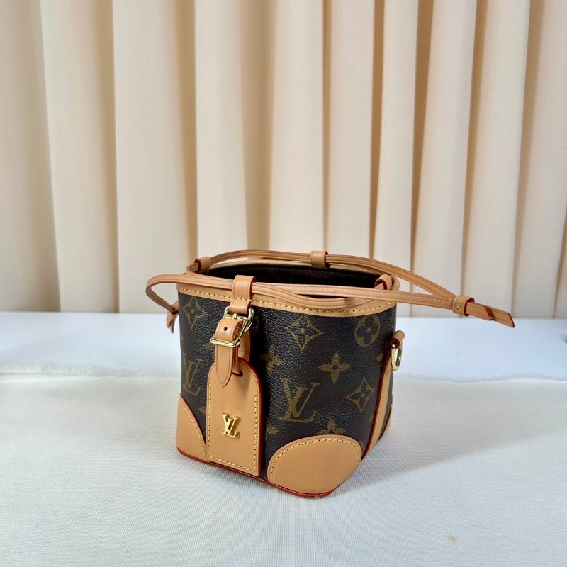 LV路易威登noe purse老花抽繩水桶燒麥包 芯片款 手提斜挎都可以 日常百搭-7