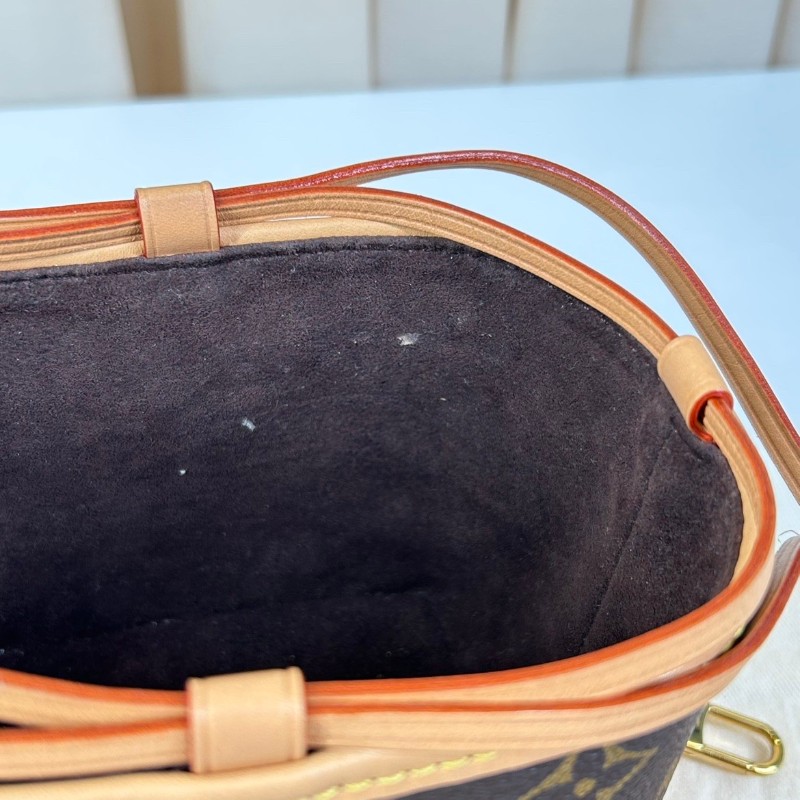 LV路易威登noe purse老花抽繩水桶燒麥包 芯片款 手提斜挎都可以 日常百搭-23