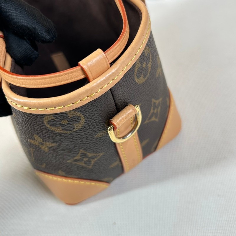 LV路易威登noe purse老花抽繩水桶燒麥包 芯片款 手提斜挎都可以 日常百搭-29