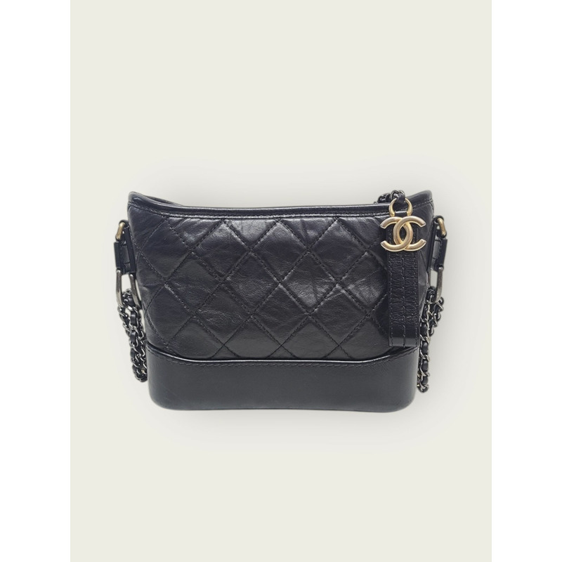 【包稅】CHANEL 黑色 Gabrielle 單肩包 小號 31 系列-0