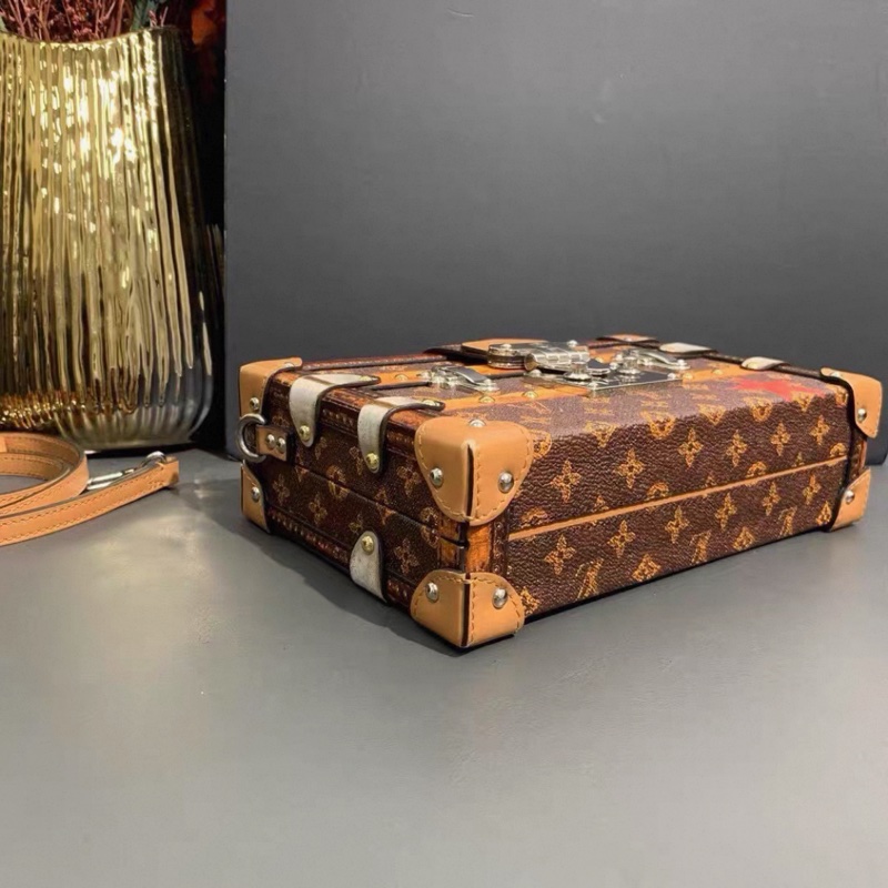 #Louis Vuitton/路易威登 LV路易威登老花伊勢丹限量楓葉 大盒子包，底長20cm-3