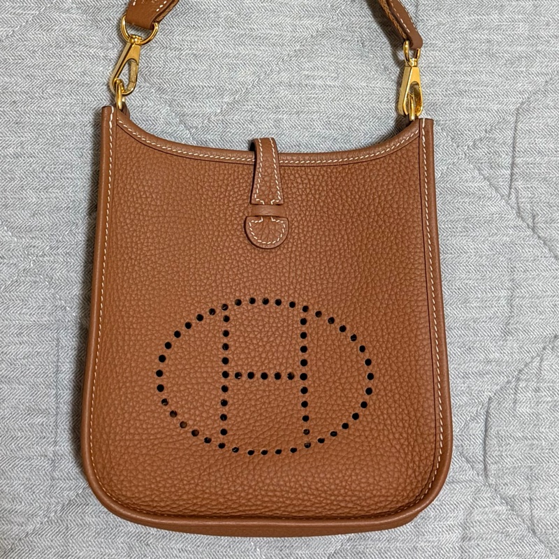 Hermès Evelyne mini 16 愛馬仕依芙琳迷你 金棕色Z刻2021-0
