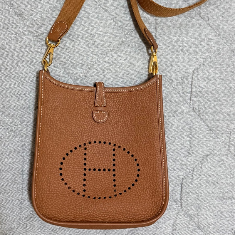 Hermès Evelyne mini 16 愛馬仕依芙琳迷你 金棕色Z刻2021-5