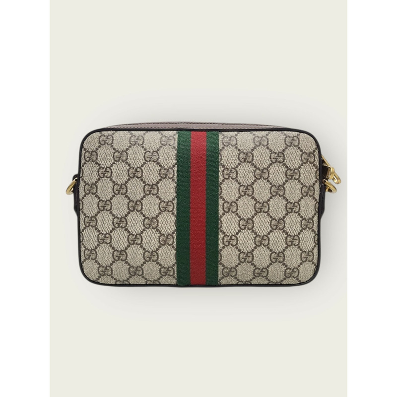【包稅】GUCCI 米色 GG Supreme Ophidia 斜背包-4