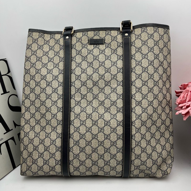 Gucci 老花琴譜托特手提包-1