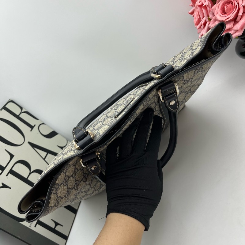 Gucci 老花琴譜托特手提包-6