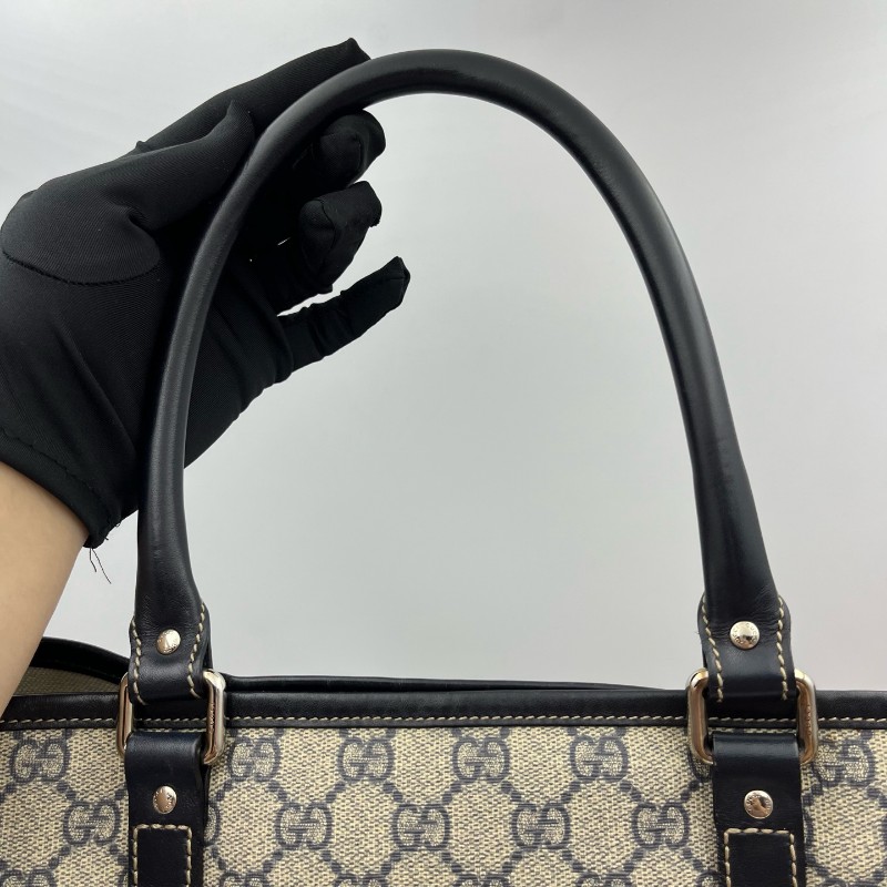 Gucci 老花琴譜托特手提包-7