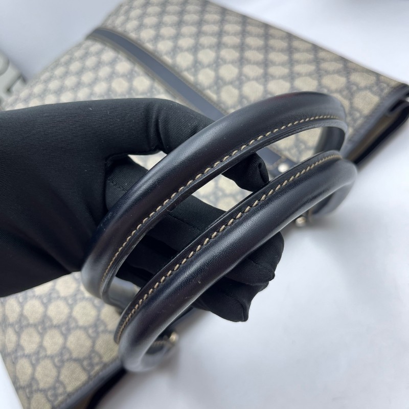 Gucci 老花琴譜托特手提包-11