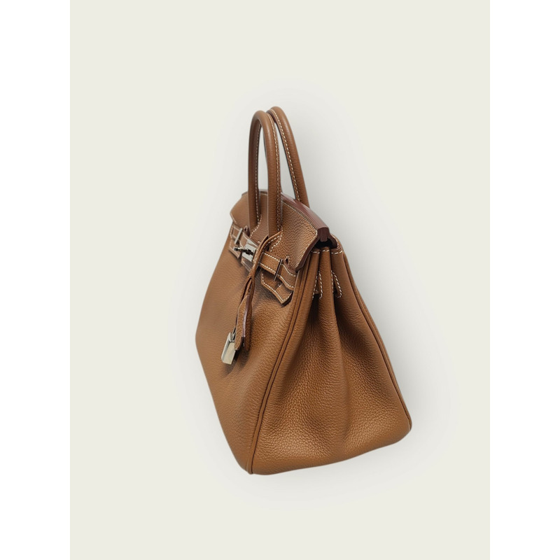 【包稅】HERMES 金銀色五金 Birkin 25 Togo 單肩包 A-1