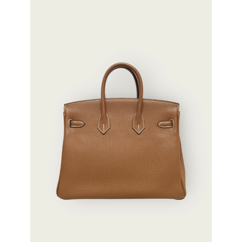 【包稅】HERMES 金銀色五金 Birkin 25 Togo 單肩包 A-4