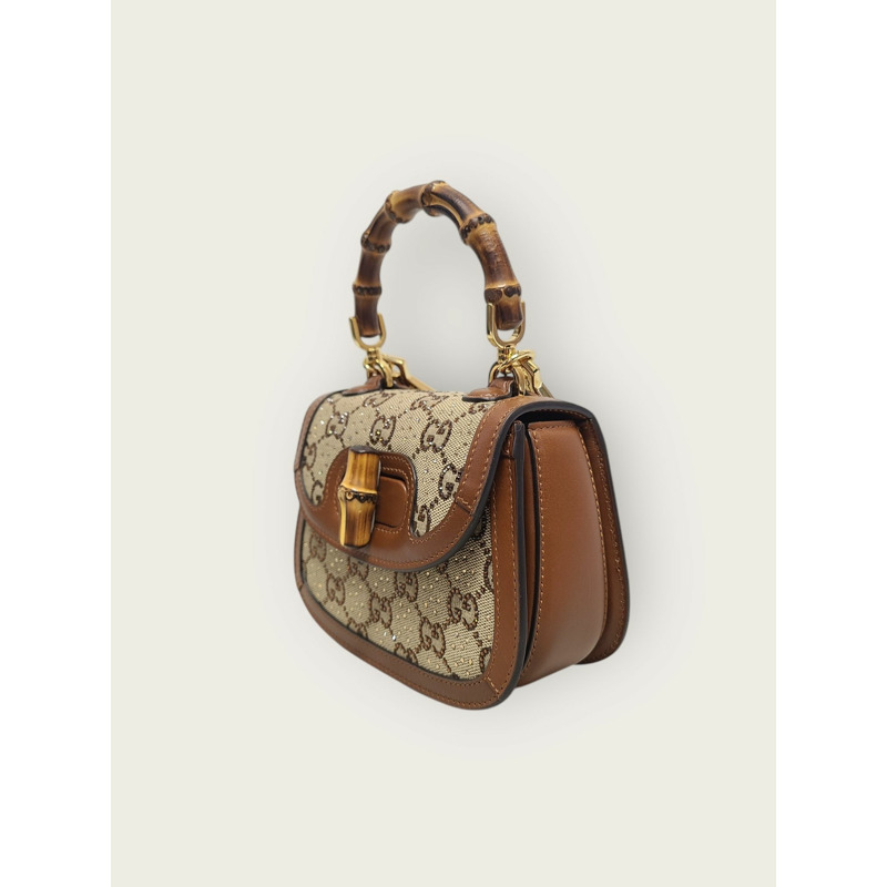 【包稅】GUCCI 竹製 1947 水晶迷你手提包-1