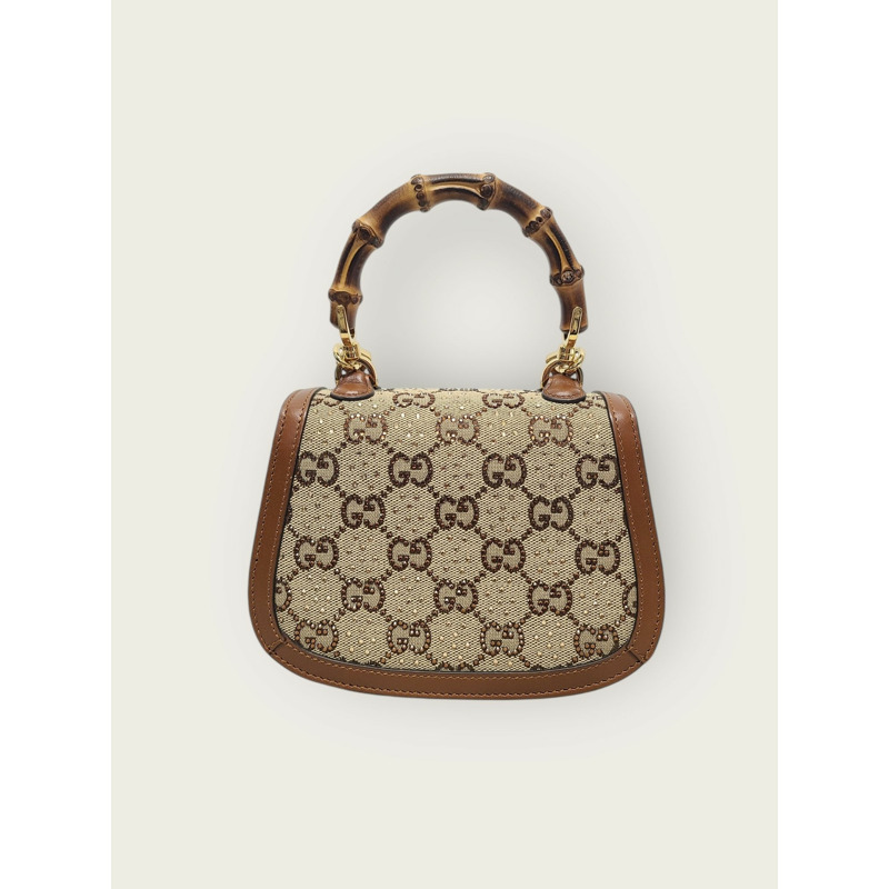【包稅】GUCCI 竹製 1947 水晶迷你手提包-4