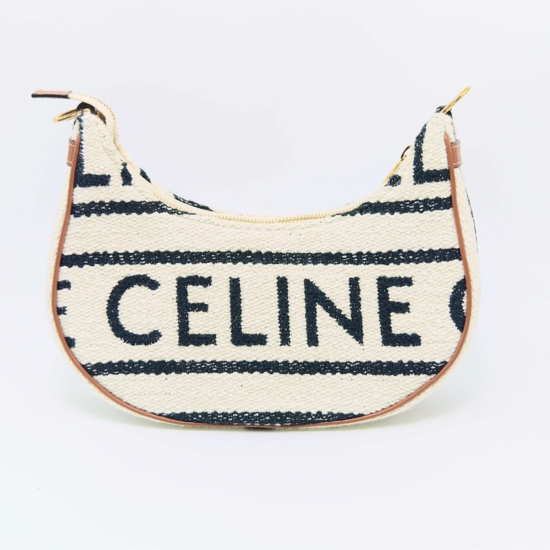 CELINE 毛呢手提腋下新月包25.5*19*7 98新配件塵袋-6