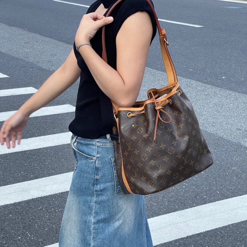 【95%極新✨經典之款】LV Néo 老花水桶 中號-10