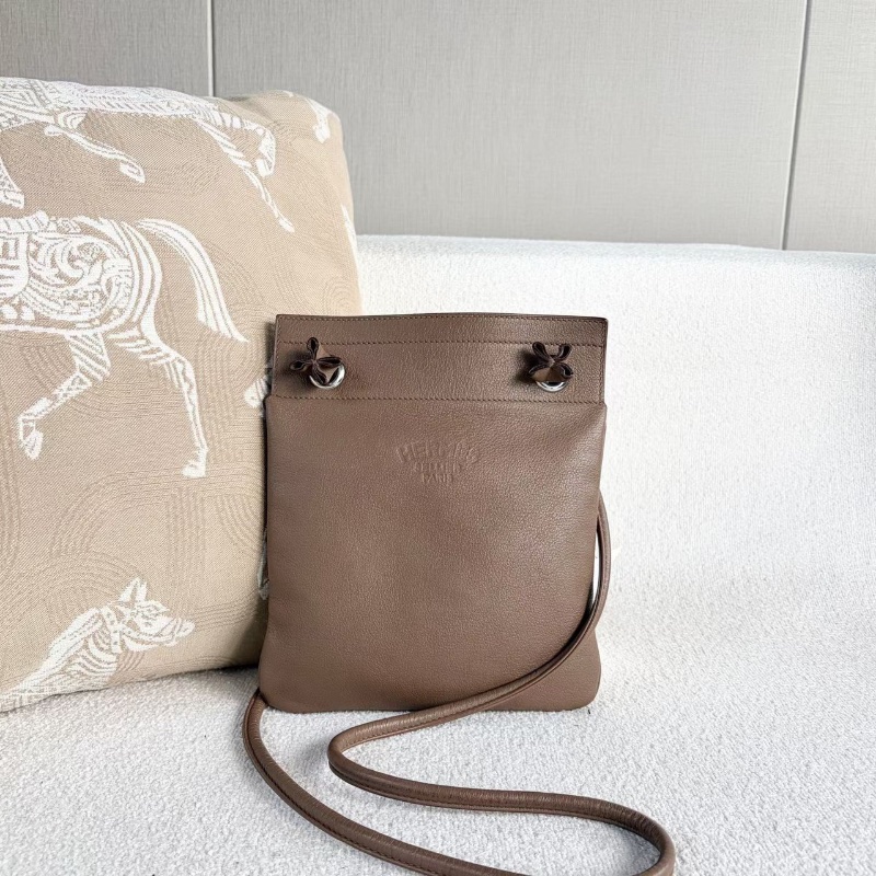Hermes Aline斜背包大象灰 銀扣 20*23 98新配件塵袋-2