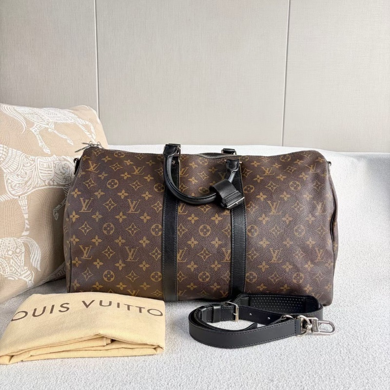 LV老花拼黑keepall45 46*28*24 98新配件塵袋-1