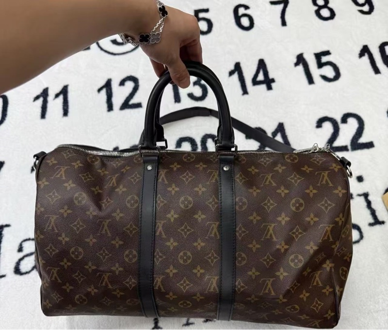 LV老花拼黑keepall45 46*28*24 98新配件塵袋-1