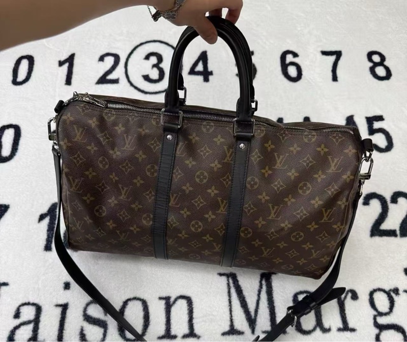 LV老花拼黑keepall45 46*28*24 98新配件塵袋-2