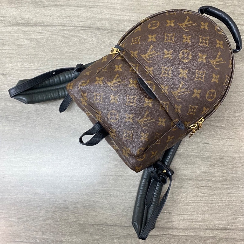 LV PalmSprings老花小號後背包20*30*10 98新配件塵袋-3