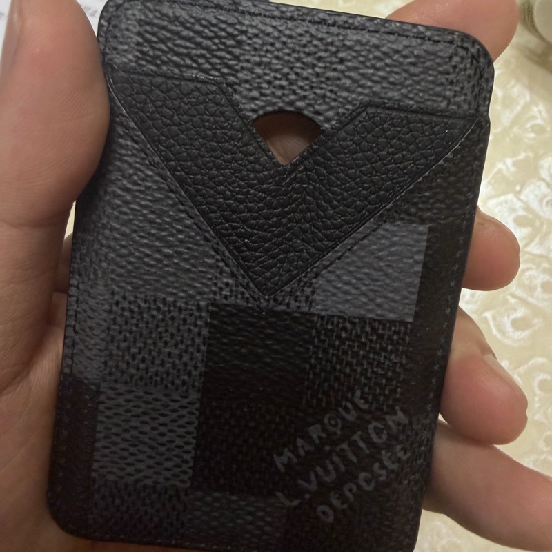 LV 灰黑棋盤卡夾M15097 Porte-Cartes Magnet-2