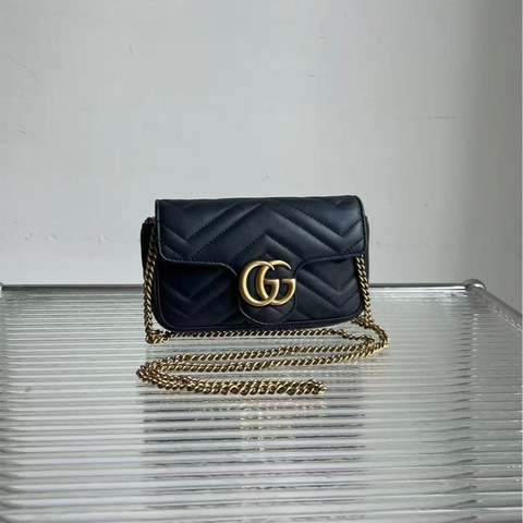 🔥新到：97🆕  Gucci /古驰 马蒙 GG Marmont系列迷你手袋，尺寸；16.5x 10x 4.5